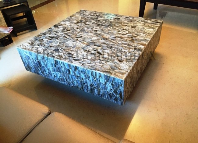 Center Table Banded Agate