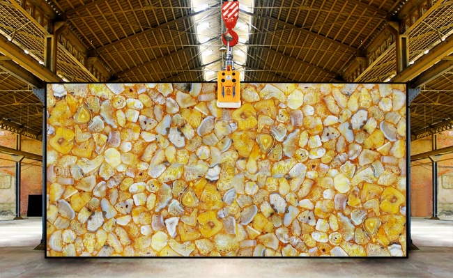 Crystal Yellow Agate