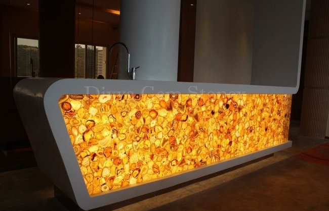 Golden Agate Bar Counter