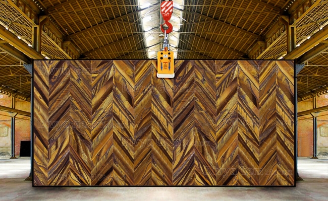 Golden Tiger Eye Herringbone