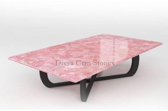 Rose Quartz Center Table